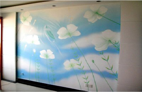 天台画墙绘怎么画好白云的蓬松感？