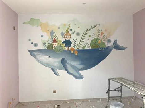 天台手绘墙的特点及优势。